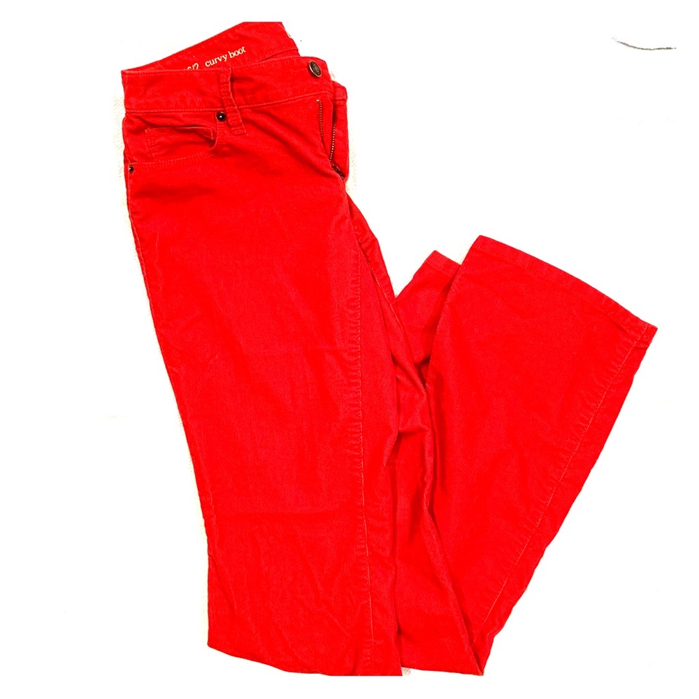 Red Corduroy Loft Pant